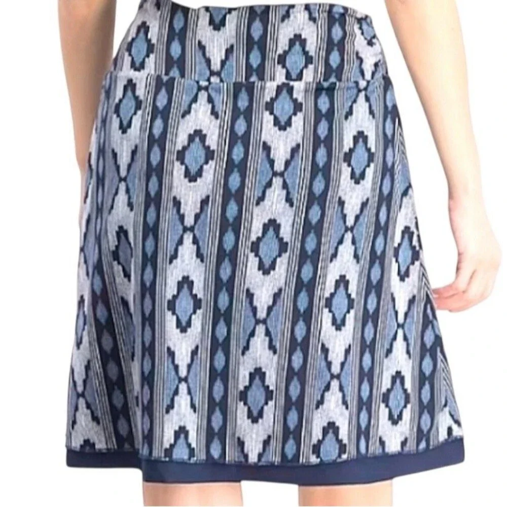 Colorado TC Clothing Tranquility Reversible Skirt A Line Ikat Print Navy S? bv